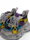 Pantofi Sport Dama din piele naturala HY6398 DARK GREY-PURPLE | ADVANCER
