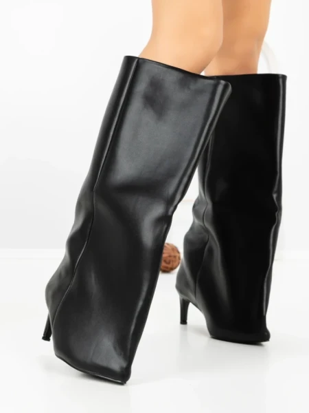 Cizme Dama cu Toc C-394 BLACK | STEPHAN
