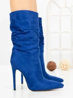 Botine cu Toc Subtire C-252 BLUE | STEPHAN