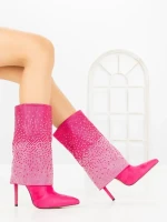 Botine cu Toc Subtire C-272 FUCHSIA | STEPHAN