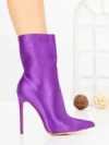 Botine cu Toc Subtire C-269 PURPLE | STEPHAN