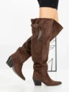 Cizme Dama cu Toc 52259 BROWN | GALLEVANI