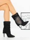 Botine cu Toc Subtire 2047 BLACK | SEASOND