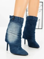 Botine cu Toc Subtire 2047 BLUE | SEASOND