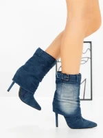 Botine cu Toc Subtire 2047 BLUE | SEASOND