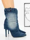 Botine cu Toc Subtire 2047 BLUE | SEASOND