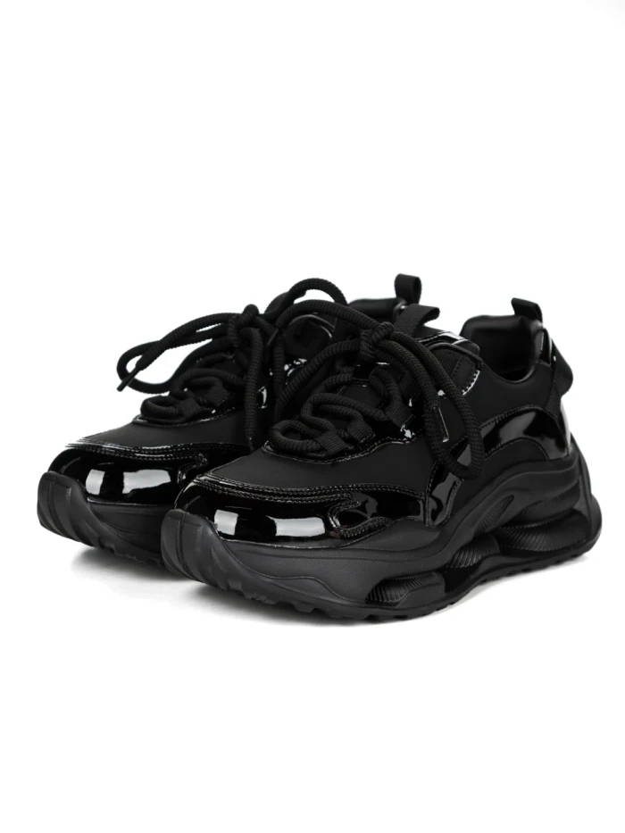 Pantofi Sport Dama din piele naturala S5361 BLACK | FRANCO GERARDO