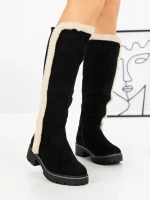 Cizme Dama cu talpa joasa 68211 BLACK | CM