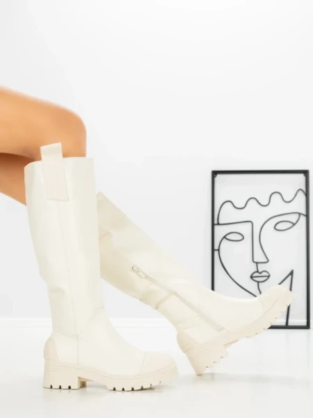 Cizme Dama cu talpa joasa 9050 BEIGE | CM