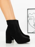 Botine cu Toc Gros 9131 BLACK | CM