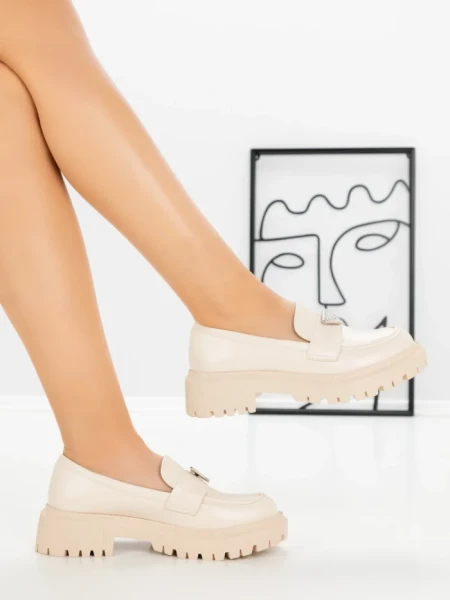 Pantofi Casual Dama 23009 BEIGE | CM