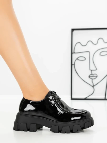 Pantofi Casual Dama 68278 BLACK PATENT | CM