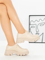 Pantofi Casual Dama 68278 BEIGE | CM