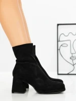 Botine cu Toc Gros 5724 BLACK | SEASOND