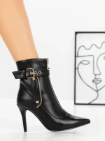 Botine cu Toc Subtire 1921 BLACK | SEASOND