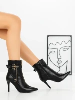 Botine cu Toc Subtire 1921 BLACK | SEASOND