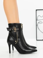 Botine cu Toc Subtire 1921 BLACK | SEASOND