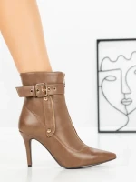 Botine cu Toc Subtire 1921 KHAKI | SEASOND