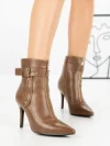 Botine cu Toc Subtire 1921 KHAKI | SEASOND