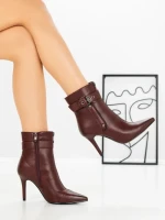 Botine cu Toc Subtire 1921 WINE | SEASOND
