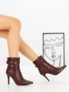 Botine cu Toc Subtire 1921 WINE | SEASOND