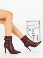 Botine cu Toc Subtire 1921 WINE | SEASOND