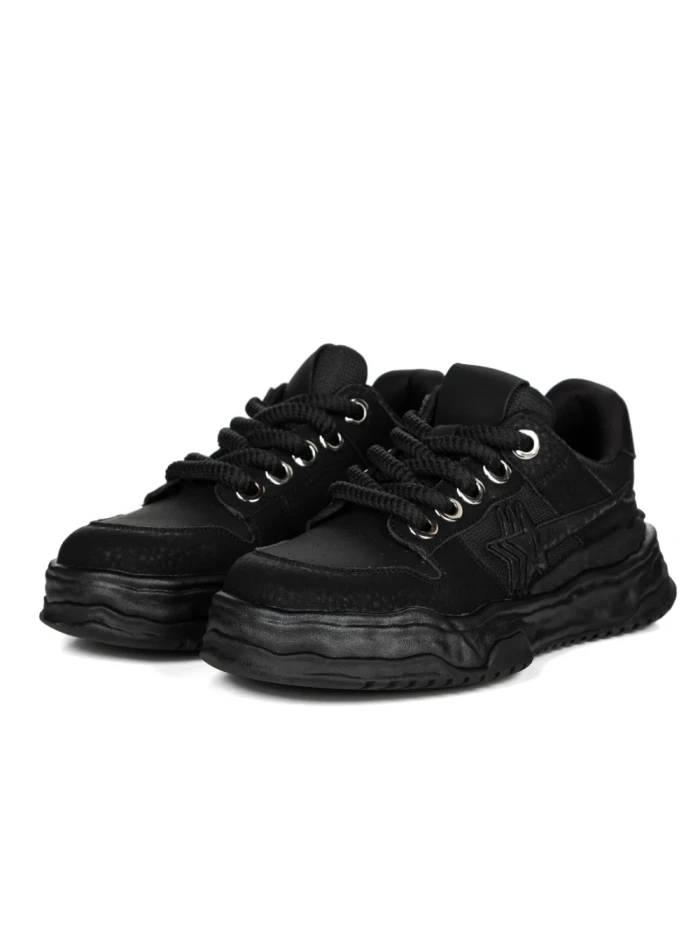 Pantofi Sport Barbati din piele naturala 8132X BLACK | ADVANCER