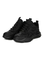 Pantofi Sport Barbati din piele naturala 24210 BLACK | ADVANCER