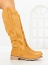Cizme Dama cu talpa joasa LQ-116 CAMEL | STEPHAN