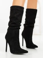 Botine cu Toc Subtire C-270 BLACK | STEPHAN