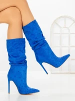 Botine cu Toc Subtire C-270 BLUE | STEPHAN