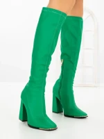 Cizme Dama cu Toc C-239 GREEN | STEPHAN