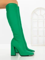 Cizme Dama cu Toc C-239 GREEN | STEPHAN