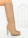 Cizme Dama cu Toc C-268 KHAKI | STEPHAN