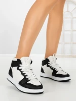 Sneakers Dama F005 WHITE-BLACK | COSTA SOL