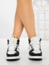 Sneakers Dama F005 WHITE-BLACK | COSTA SOL