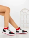 Sneakers Dama F005 BLACK-WHITE-RED | COSTA SOL