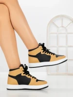 Sneakers Dama F005 YELLOW-BLACK | COSTA SOL