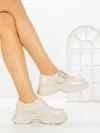 Pantofi Casual Dama 128-7 BEIGE | GALLEVANI