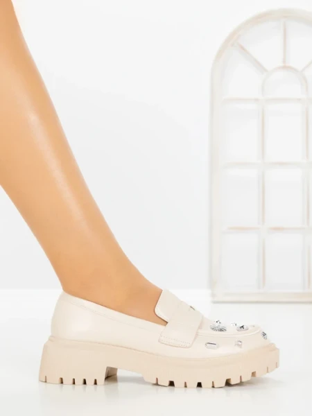 Pantofi Casual Dama 23008 BEIGE | CM