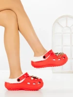 Papuci Dama cu Platforma F65 RED | L. DAY