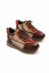 Ghete Dama din piele naturala A007-1 COFFEE-RED | ADVANCER