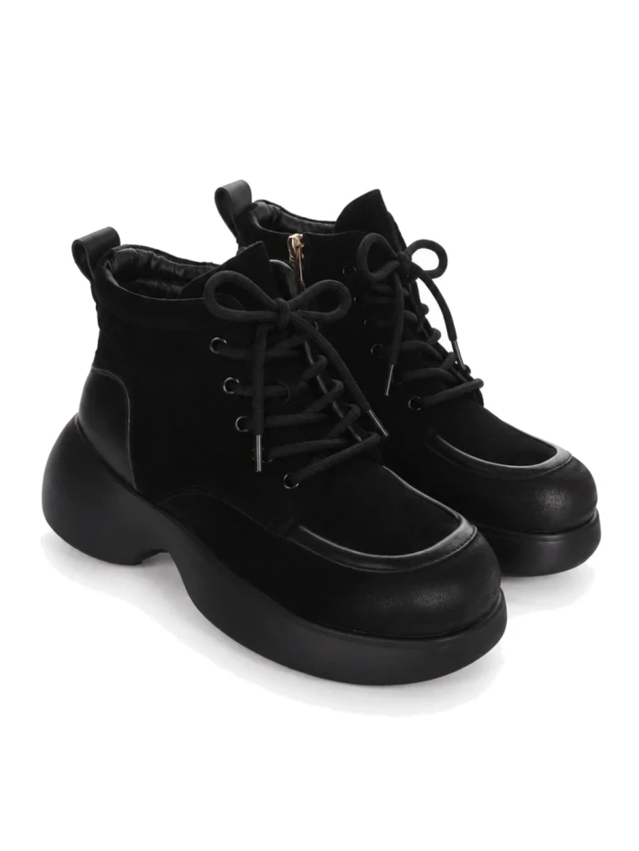 Ghete Dama din piele naturala 1575-2 BLACK | ADVANCER