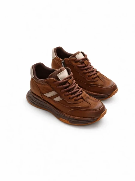 Pantofi Sport Dama din piele naturala M7066 BROWN | ADVANCER