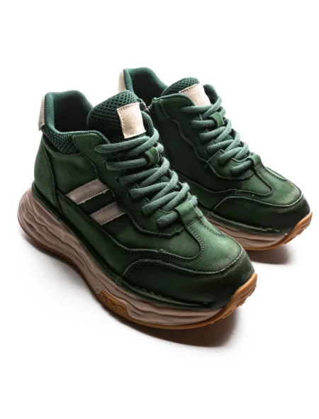 Pantofi Sport Dama din piele naturala M7066 GREEN | ADVANCER