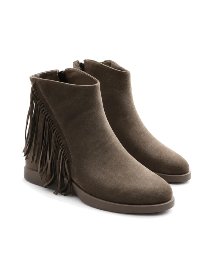 Ghete Dama din piele naturala 963-5 KHAKI | ADVANCER
