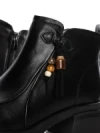 Ghete Dama din piele naturala 25808 BLACK | ADVANCER