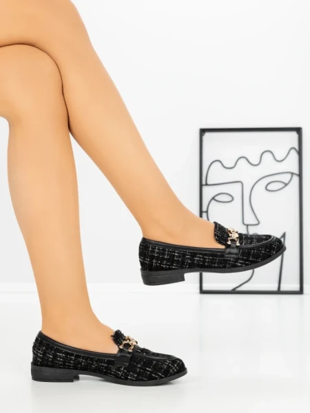 Pantofi Casual Dama ZU117-7 BLACK | BELLICY