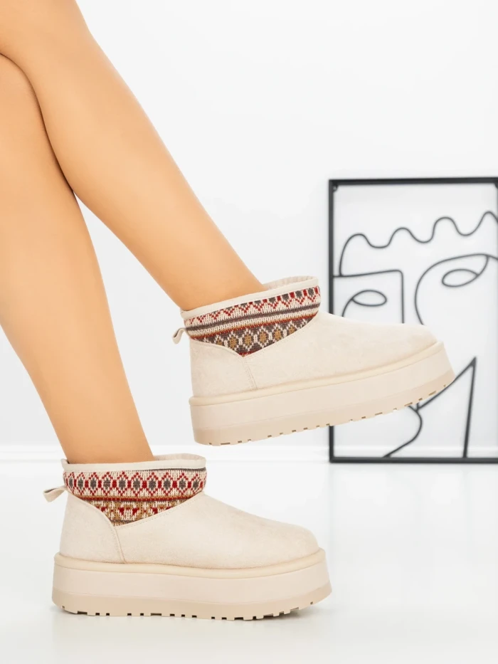 Ghete UG Dama L-392 BEIGE | BELLICY