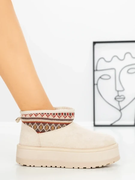 Ghete UG Dama L-392 BEIGE | BELLICY